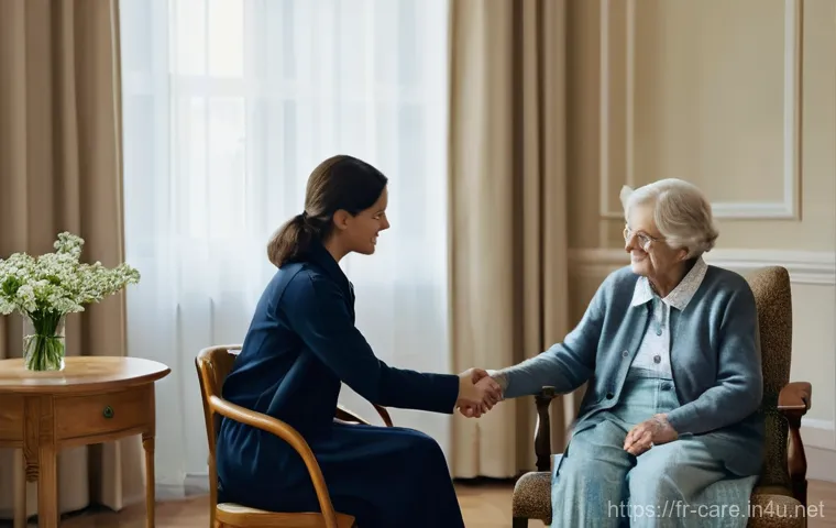 요양병원 입소 우선 순위 - **Prompt:** "A detailed, realistic portrayal of an elderly person, or an adult child assisting them,... 요양병원 입소 우선 순위 - **Prompt:** "A detailed, realistic portrayal of an elderly person, or an adult child assisting them,...