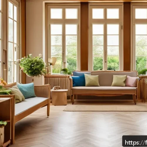 Home 31 요양병원 환자 가족 후기 - A cozy and welcoming retirement home interior in a French countryside setting, featuring elderly res...
